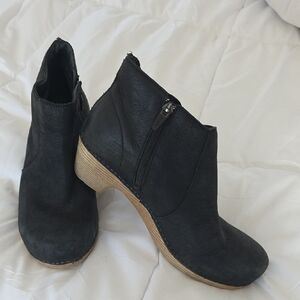 Dansko Charcoal Heeled Boots